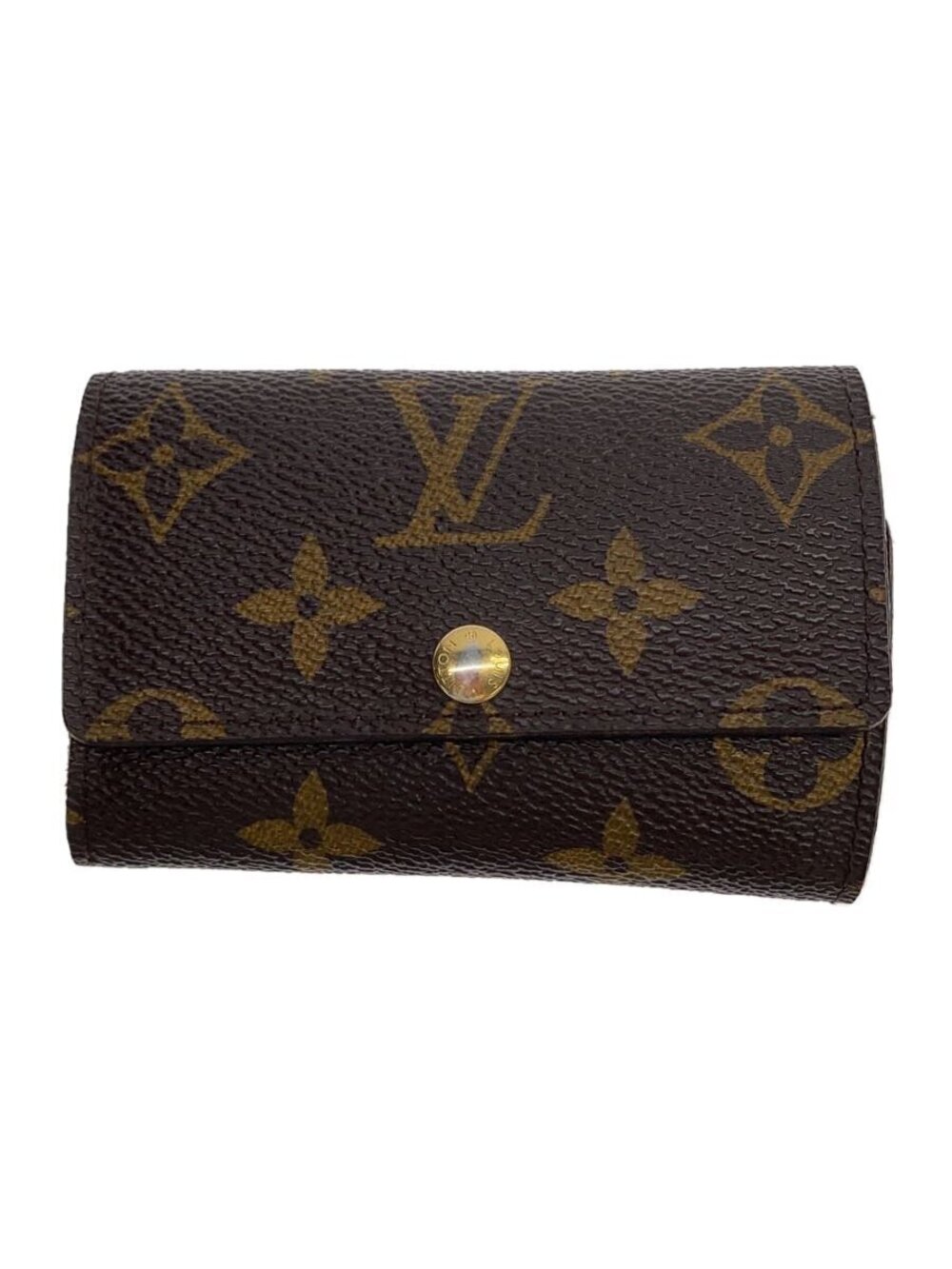LOUIS VUITTON Key Case Wallet Brown All over